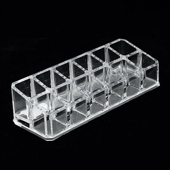 Plastic Cosmetic Storage Display Box, Display Stand, Makeup Organizer