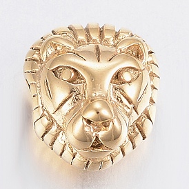 304 Stainless Steel Beads, Lion