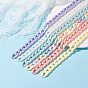 Окрашенные аэрозольной краской акриловые бордюрные цепи, для изготовления ремешка сумочки звеньев цепочки