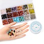 DIY Mixed Stone Chip Beads Jewelry Set Making Kit, Including Natural & Synthetic Mixed Stone Chip Beads, Alloy Pendant & Bead, Brass Earring Hook & Jump Ring, Copper Wire, Iron Pin, Crystal Thread