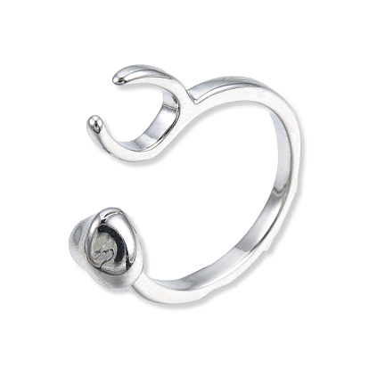Кольцо мундштука, латунное открытое манжетное кольцо для бесплатной курительной стойки, без кадмия, без никеля и без свинца