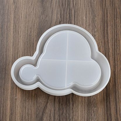 Cloud/Flower Jewelry Plate DIY Silicone Molds, Resin Casting Molds, for UV Resin, Epoxy Resin Craft Making