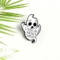 Safety Brooch Pin, Alloy Enamel Badge for Suit Shirt Collar, Fish/Ghost/Bird