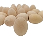 Unfinished Wooden Simulated Egg Display Decorations, for Easter Egg Painting Craft