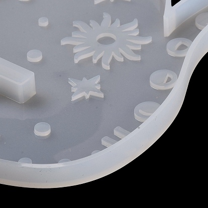 Molde de silicona para bricolaje con estante flotante en forma de gato, moldes de resina, para resina uv, fabricación artesanal de resina epoxi