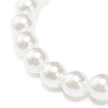 12 pcs 12 ensemble de bracelets extensibles en perles rondes en plastique de style abs, Bracelets à breloques en alliage d'émail papillon et ananas et arc-en-ciel et licorne pour enfant