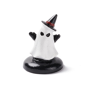 Хэллоуин тема мини смолы украшения домашнего дисплея, призрак в шляпе