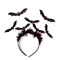 Хэллоуин блестящая летучая мышь тканевая повязка для волос, аксессуары для волос для косплея на Хэллоуин