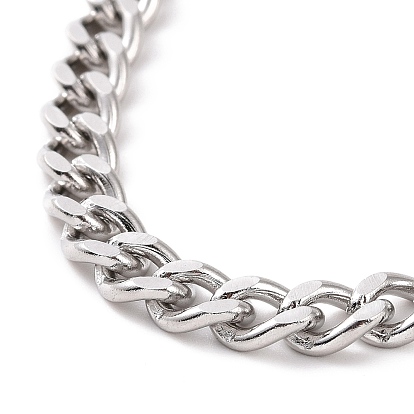 304 браслет-цепочка из нержавеющей стали для мужчин и женщин