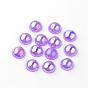 Acrylic Cabochons, AB Color Plated, Half Round