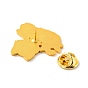 Cat with Skull Enamel Pin, Cute Alloy Enamel Brooch for Backpacks Clothes, Light Gold