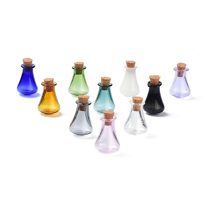 Glass Cork Bottles, Glass Empty Wishing Bottles, DIY Vials for Home Decorations