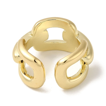 Латунные открытые кольца манжеты, женское кольцо в виде цепочки