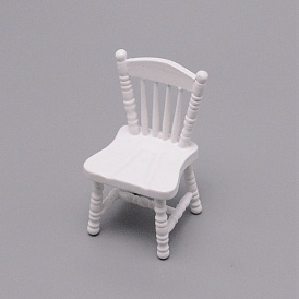 Mini Wooden Chair, for Dollhouse Accessories Pretending Prop Decorations
