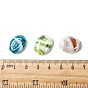 Handmade Lampwork Beads, Pearlized, Oval, 18x14x8mm, Hole: 2mm