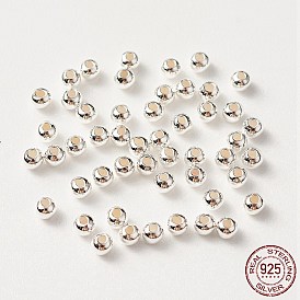 925 Sterling Silver Beads, Round