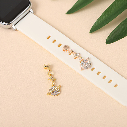 Alloy Star and Planet Watch Band Studs, Metal Nails for Watch Loops Accesssories