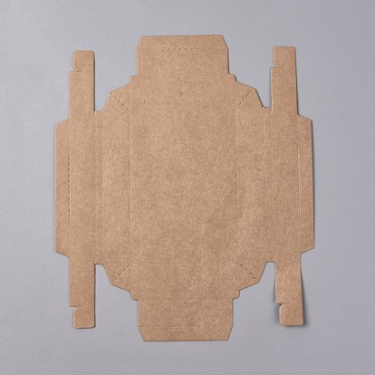 Cajas deslizantes plegables de papel kraft, con cajones de papel de ventana transparente de corazón, Rectángulo