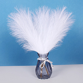 Polyester Imitation Pampas Grass Bouquet for Wedding Party Home Table Decoration