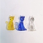 Ornements de chien miniature au chalumeau faits à la main, décoration d'affichage de bureau de figurine de chiot, décoration de la maison