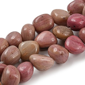Rhodochrosite naturel brins de perles, pierre tombée, nuggets