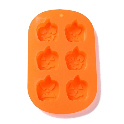 Halloween Theme Pumpkin Cake Decoration Food Grade Silicone Molds, Fondant Molds, for Chocolate, Candy, UV Resin & Epoxy Resin Craft Making