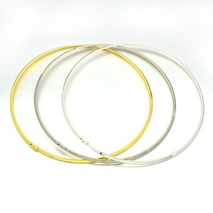 Brass Choker Collar Necklace Making, Rigid Necklaces, Rigid Necklaces, 103.5mm