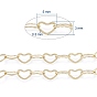 Латунные сердечные цепи, пайки, с катушкой, долговечный, реальный 18 k позолоченный