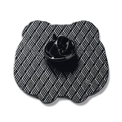 Мультяшная лягушка в шляпе/очках/подушке с эмалированной булавкой, электрофорез брошь из черного сплава для рюкзака для одежды