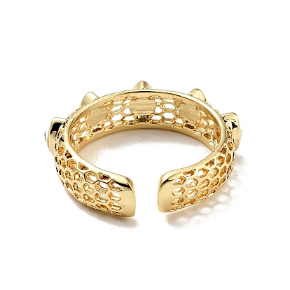 Эмалированное кольцо-манжета с конским глазом, настоящие позолоченные украшения из латуни для женщин, без кадмия и без свинца