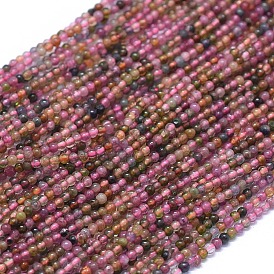 Natural Tourmaline Beads Strands, Round