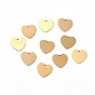 304 Stainless Steel Pendants, Double Side Drawbench, Stamping Blank Tag, Heart
