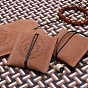 Mini Portable Leather Jewelry Pouches, Square Jewelry Case for Earrings, Rings, Bracelets Storage