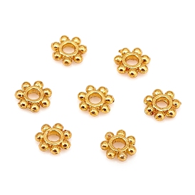 Alloy Daisy Spacer Beads, Long-Lasting Plated, Flower