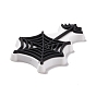 Halloween Theme PVC Cabochons, Spider Web