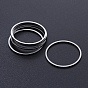 304 Stainless Steel Linking Rings, Laser Cut, Round Ring