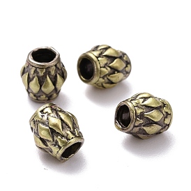 Perles de laiton de style tibétain, sans cadmium et sans plomb, colonne