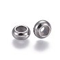 202 Stainless Steel Spacer Beads, Rondelle