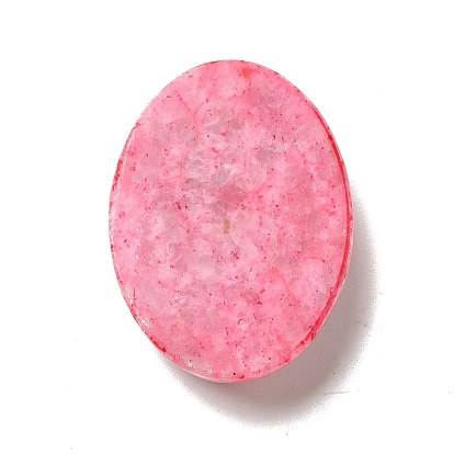 Natural Calcite Cabochons, Dyed, Oval