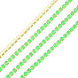 Brass Rhinestone Strass Chains, Rhinestone Cup Chain, Imitate Luminous Style, Raw(Unplated)