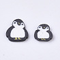 Hechos a mano de la arcilla del polímero cabujones, accesorios de decoración de uñas de moda, pingüino