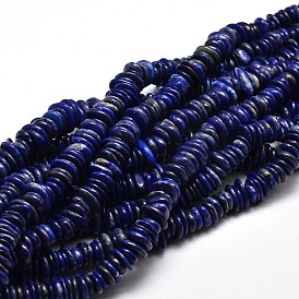 Perles de pépites de lapis lazuli naturel de brins, 9~15x9~15mm, Trou: 1mm, environ 15.3 pouces ~15.9 pouces