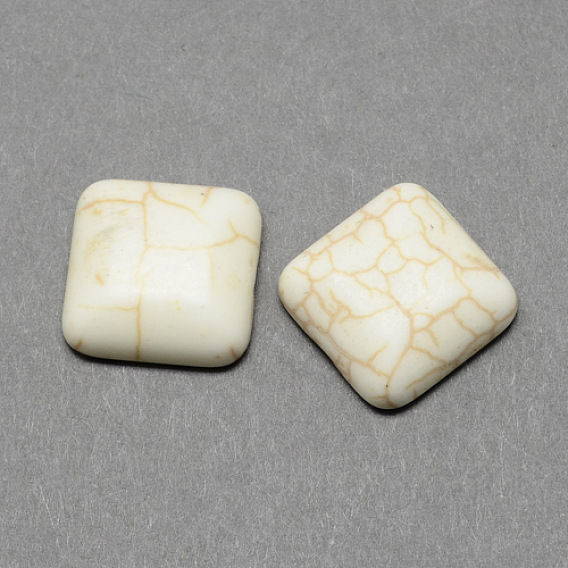 Ремесленные находки синтетические бирюзовые камни плоские задние кабошоны, квадратный