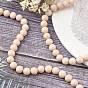Natural Fossil Beads Strands, Round