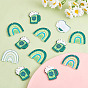 20 Pcs Saint Patrick's Day Acrylic Beer & Clover Charms for Jewelry Necklace Earring Making Crafts