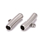 304 Stainless Steel Tube Tube Bails, Loop Bails, Bail Beads