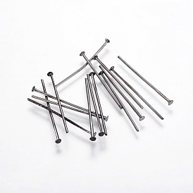 Iron Flat Head Pins, Cadmium Free & Lead Free, 28x0.75~0.8mm, about 8400pcs/1000g