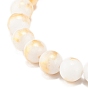 Natural Mashan Jade Round Beaded Stretch Bracelet, Gemstone Jewelry for Women