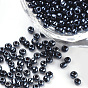 Plated Glass Seed Beads, Round