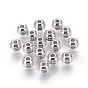 201 Stainless Steel Beads, Grooved, Drum